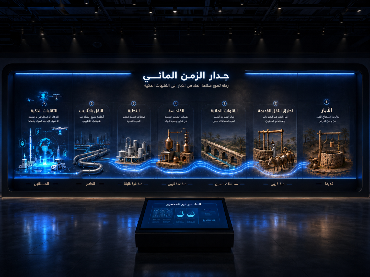 جدار الزمن المائي
